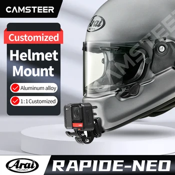 Arai Rapide Neo Motociklo Šalmas Pritaikytas Smakro tvirtinimas GoPro Hero11 10 Insta360One X3 X2 RS R DJI Veiksmų Fotoaparato Priedai