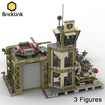 Bricklink WW2 Karinį Lėktuvą Bazės Sraigtasparnis, Tankas Ginklas Armijos Kareivis Duomenys Blokai Žaislai Vaikams Kalėdų Dovana