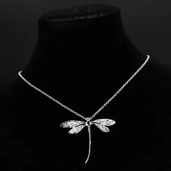 Mados Moterų Karoliai Papuošalų Mados Dragonfly Pakabukas 24 cm, Grandinė, Grandinės Karoliai Pakabukas Karoliai, Papuošalai
