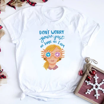 Nesijaudinkite, Jūs Tik Kaip Sveikas, Kaip Luna Lovegood T-shirt Mielas HP Magicl Marškinėliai Spektrai Specifikacijos Citata Tee Kietas Derliaus Vedlys Viršūnės