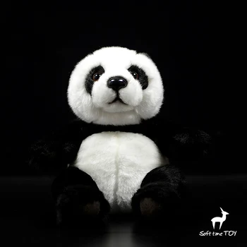 Realiame Gyvenime Panda Pliušiniai Žaislai Iškamša Žaislas, Minkšti, Tikroviški Panda Lėlės, Žaislai Vaikams