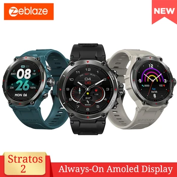 Zeblaze Stratos 2 5 ATM Atsparus Vandeniui GPS Smart Watch Vyrų, Moterų Ilgas Laukimo 1.3