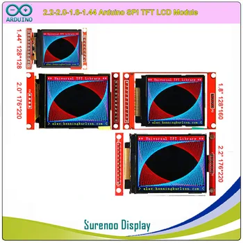 1.44-1.8-2.0-2.2 colių Serijos SPI TFT LCD Ekranas Ekrano Modulis ST7735S ILI9225G Ratai Valdybos Arduino UNO Mega2560 / STM32