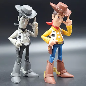19cm Disney Toy Story 2 Spalvų Kaubojus Vudis Animacinių filmų PVC Veiksmų Skaičiai Lėlės Figūrėlės Modelis Žaislai Pyragas Apdaila Dovanos