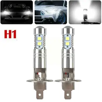 2vnt H1 LED Žibintai Lemputės 6000k 100W Aukštos artimąsias Automobilių Lemputės Auto Baltos Šviesos Žibintas VISUREIGIS Vairavimo Sunkvežimių Rūko