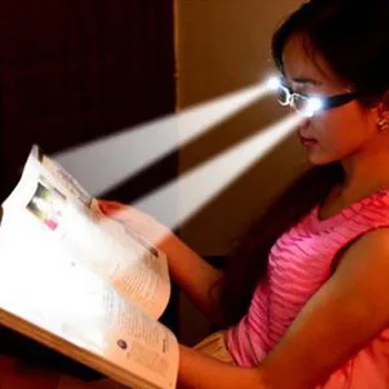 Daugiafunkcinis Stiprumo LED Žibintai, Skaitymo Akiniai Naktinio Matymo Akinių Su Lempa