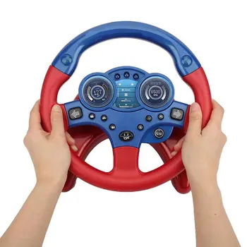 Elektroninis Vairas Žaislas su Šviesos Modeliavimo Automobilių Vairavimo Garso Vairas Vaikams, Vaikų Muzikos Švietimo Žaislai