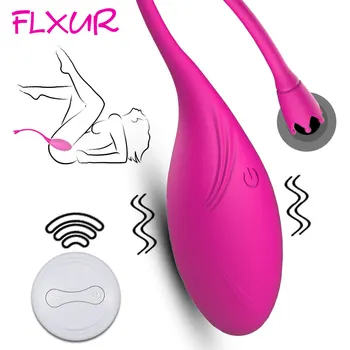 FLXUR Kelnaitės Belaidžio Nuotolinio Valdymo Vibratorius, Kiaušinių Vibracija Kelnaitės Nešiojami Dildo G Spot Makšties Clit Suaugusiųjų Sekso Žaislas Moterims