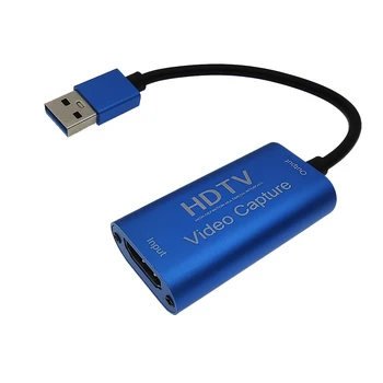 HDMI-Suderinamas su USB Video Capture Card HD 1080P HDMI Suderinamus Vaizdo įrašymo Valdyba Žaidimas Įrašyti Live Transliacijos Transliacijos
