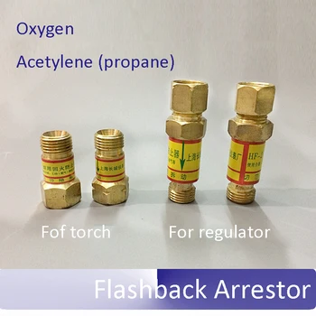 HF-2 Flashback Iškroviklis deguonis, acetilenas, propan Patikrinkite Vožtuvo Liepsna Buster Slėgio Reduktorius Reguliatorius Dujų Pjovimo Fakelas