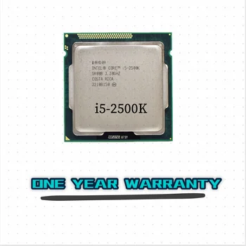 Intel i5 2500K Keturių Branduolių 3.3 GHz LGA 1155 Procesoriaus TDP 95W 6MB Cache, Su HD Grafika i5-2500k CPU Desktop