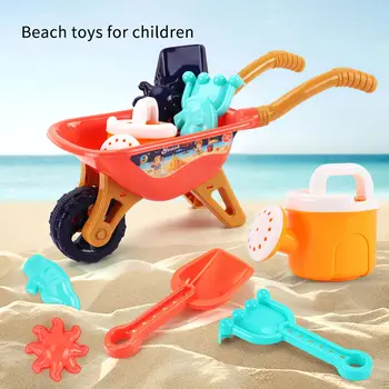 Lauko Paplūdimys Smėlio Žaislas Rinkinys Smėlio Žaisti Smėliadėžė Žaislas Vasaros Žaidimas Berniukų, Mergaičių Kibirą Vežimėlio Kastuvą Smėlio Žaisti Smėliadėžė Žaislų Rinkiniai