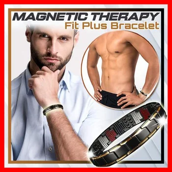 Magnetinė Terapija Fit Plus Apyrankė Vyrams, Sveiko Kūno Įkvėpėjas Apyrankę Keičiamajame Dizaino Papuošalų Dekoro Priedai už Porą