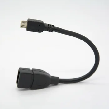 Micro USB Male Į USB 2.0 Moterų OTG HOST Duomenų Kabelis Adapteris Keitiklis, Laidas Smartphonach, Tabletės, Pda GPS palaikymu Dropship