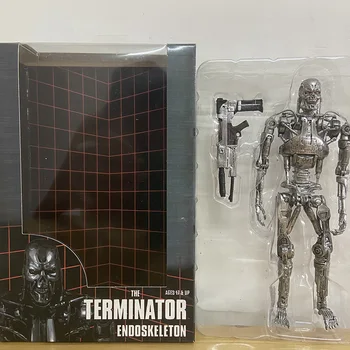 NECA Terminatorius T-800 T-1000 Endoskeleton PVC Veiksmų Skaičius, Kolekcines, Modelis Žaislas