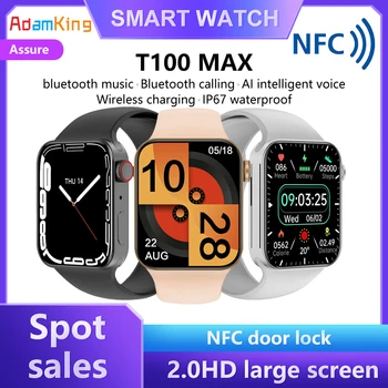 Originalus T100 Max Smart Žiūrėti NFC 2.0