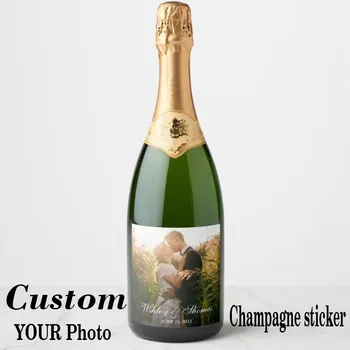Tinkinti savo nuotraukas LOGOTIPĄ, šampano butelis aplinkosaugos ¾enklelis, vyno butelio etiketės, asmeninį pavadinimas Gimtadienį krikšto gyvūnų giliai miške
