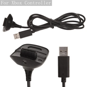 Xbox 360 Bevielis valdymo pultelio Įkrovimo Kabelis 1.5 m USB Įkrovimo Adapteris, Įkroviklis Pakeitimo Kabeliai, Xbox 360 Gamepad